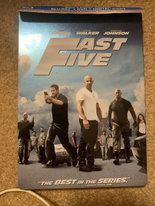 Fast Five Best Buy Exclusive Blu - Ray Steelbook Oop Rare Like