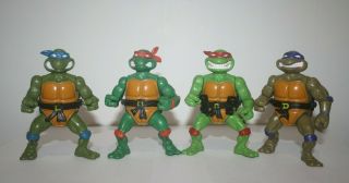 Teenage Mutant Ninja Turtles Black Belt Storage Shell Set All 4 Turtles Rare