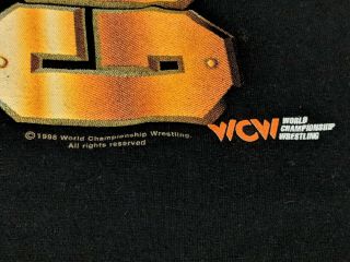 Goldberg WCW Wrestling Vintage Rare 1998 T - shirt Size L black 3