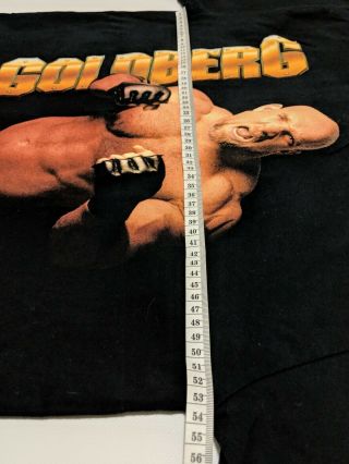 Goldberg WCW Wrestling Vintage Rare 1998 T - shirt Size L black 5
