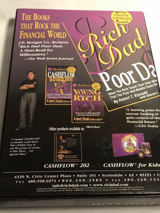 Rich Dad Cashflow 101 Investing Board Game - Robert Kiyosaki Rarely