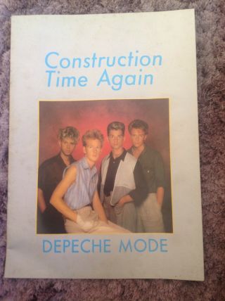 Depeche Mode Tour Programme Construction Time Again 1983 Very Rare