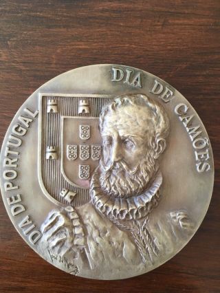 And Rare Antique Bronze Medal Made By José De Moura In 1978