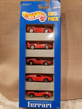 Hot Wheels Ferrari 5 Pack W/ Rare Plastic 308