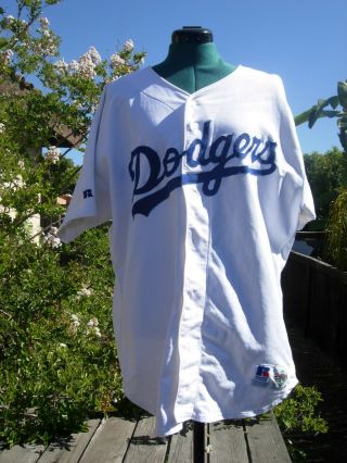 Russell Diamond Co Los Angeles Dodgers Mlb Jersey Mens 48 X - Large Vtg Rare 90 