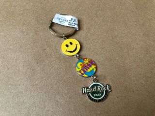 Hard Rock Park Myrtle Beach Rare Collectible Keychain Lost In The 70s Charms