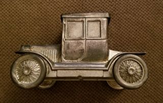 Rare Ford Model T Coupe Metal Coin Bank T - Coupe Vintage Ford Memorabilia