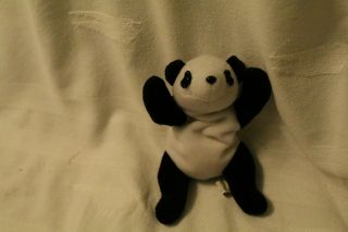 Ty Beanie Buddy Peking The Panda Bear Plush Soft Stuffed Teddy Rare