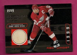 Rare 1998 - 99 Ud Gold Sy Red Wings Steve Yzerman Game Hockey Stick /200