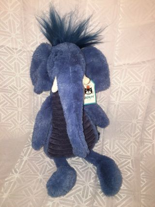 Nwt - Htf - Rare - 12” Jellycat Snagglebaggle Alfred The Elphant