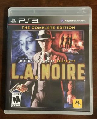 L.  A.  Noire - - Complete Edition - Very Rare Htf - Playstation 3 - Ps3 -