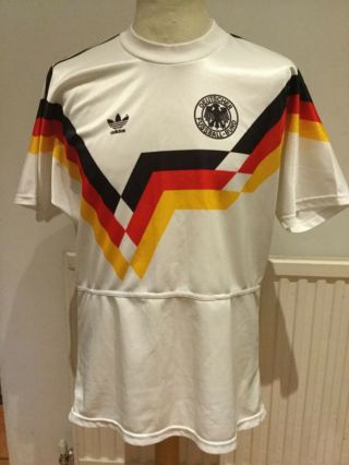 Germany Rare Vintage Home Shirt 1988/1990 Size Medium
