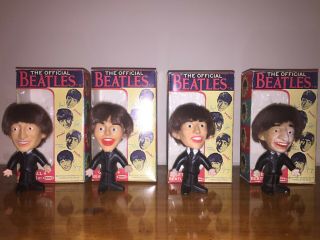 Rare Beatles 1964 Full Set Of All Four 5 " Remco Dolls In Boxes