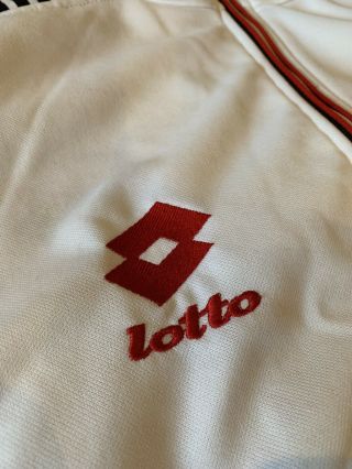 AC Milan Vintage Tracksuit Jacket White Season 94/95 Lotto Opel - Extremely Rare 4