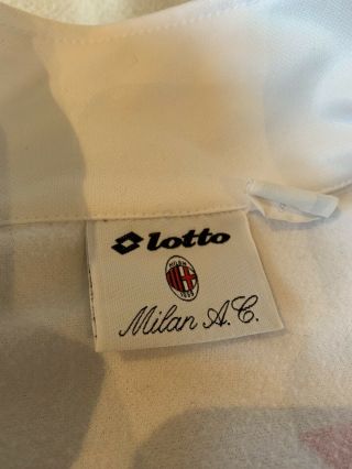 AC Milan Vintage Tracksuit Jacket White Season 94/95 Lotto Opel - Extremely Rare 5
