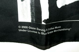 Rare Misfits Danzig flag fabric textile flag poster 2000 BLUE GRAPE RARE 2