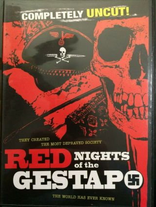 Red Nights Of The Gestapo Uncut Dvd - Rare,  Oop