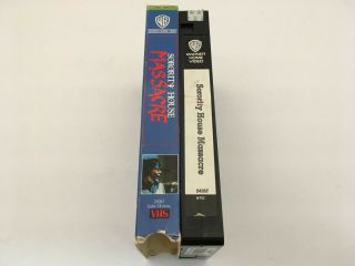 Sorority House Massacre (VHS,  1987) Rare OOP 1st Warner Cult Slasher - Horror - Sex 3