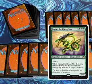Mtg Green Aggro Card Draw Deck Magic The Gathering Rares 60 Cards Jugan Silvos