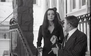 Carolyn Jones John Astin Addams Family Halloween Rare 1977 Nbc Tv Photo Negative