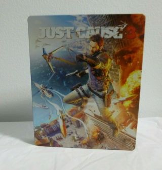 Just Cause 3 Sony Playstation 4 Ps4 Rare Steelbook Edition Metal Case Limited Ed