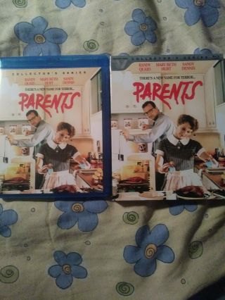 Parents Blu Ray With Slip Cover 80s Horror Vestron Dark Comedy Rare Oop