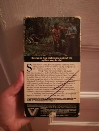 1982 ' s DON ' T GO INTO THE WOODS RARE VHS TAPE 2