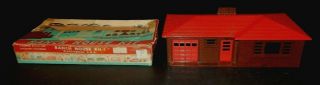 Plasticville Ranch House Kit Rh - 1 Rare Brown & Red Complete