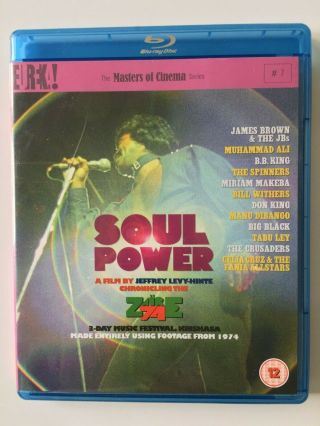 Soul Power (blu - Ray) Rare Eureka Master Of Cinema