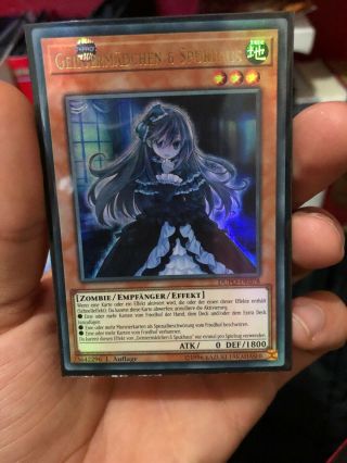 Ghost Belle & Haunted Mansion 1st Edition Dupo German Ultra Rare Nm Yu - Gi - Oh
