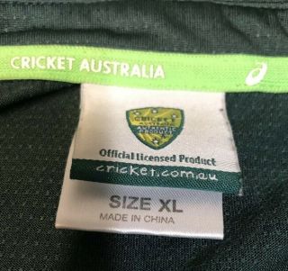 Rare Player Issue Australian Cricket Training Shirt Size XL ex Ben Hilfenhaus 3