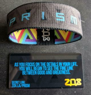 Zox Straps " Prism " Silver Stitching,  Rare,  Og Packaging,