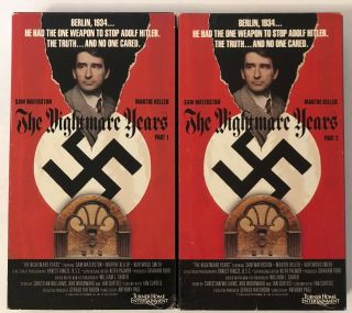 The Nightmare Years Part 1 And 2 Rare & Oop Wwii Turner Home Entertainment Vhs