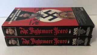 The Nightmare Years Part 1 And 2 Rare & OOP WWII Turner Home Entertainment VHS 2