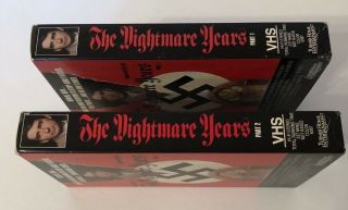 The Nightmare Years Part 1 And 2 Rare & OOP WWII Turner Home Entertainment VHS 3