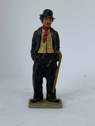 Vintage Rare Metal Charlie Chaplin Toy Figure Soldier (17)