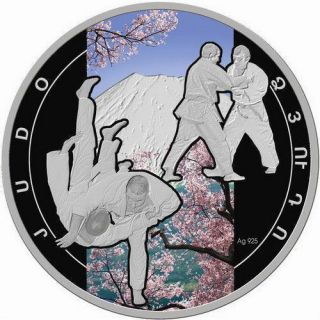 Armenia 2011 1000 Dram Art Of Fighting Judo Silver Proof Coin Rare