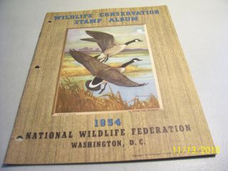 Rare 1954 National Wildlife Federation Restoration Week Poster Stamp Album