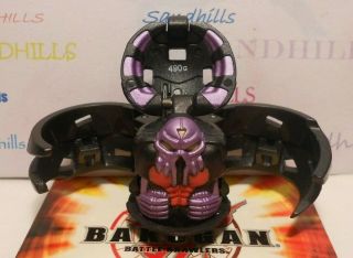 Bakugan Reaper Black Darkus B2 490g & 2 Cards