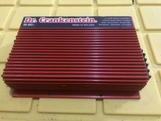 Rare Old School US Amps Style Dr Crankenstein M80 Car Stereo Amplifier Audio 2