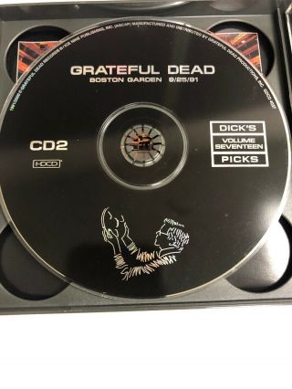 Grateful Dead: Dick ' s Picks Vol.  17 Boston Garden 9 - 25 - 91 3 CD Rare/OOP 4