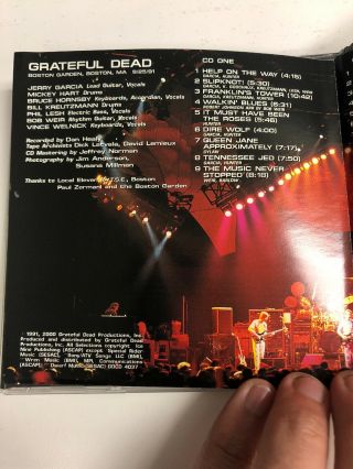 Grateful Dead: Dick ' s Picks Vol.  17 Boston Garden 9 - 25 - 91 3 CD Rare/OOP 8