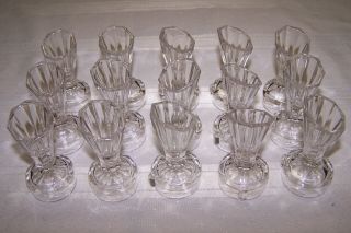 15 Rare Vintage Antique Le Page Glass Communion Cups.