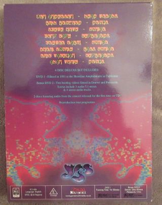 Rare Yes Union Live limted edition 4 disc set 2