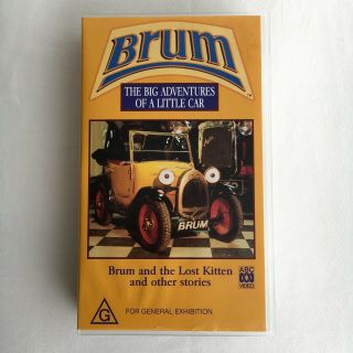 Brum And The Lost Kitten And Other Stories.  Vhs Video Tape Abc Kids Rare Car 90s