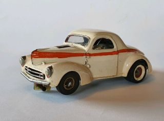V.  Rare 1 - Off? Vintage Model Hot Rod 1941 Willys Coupe Slot Car 1/25 Testors Amt