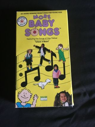 More Baby Songs Vhs Video Tape Sing - A - Long Rare Hard To Find Hap Palmer