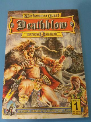 Gw Warhammer Quest Deathblow Issue 1 Fanatic Press Rare 1999 Games Workshop