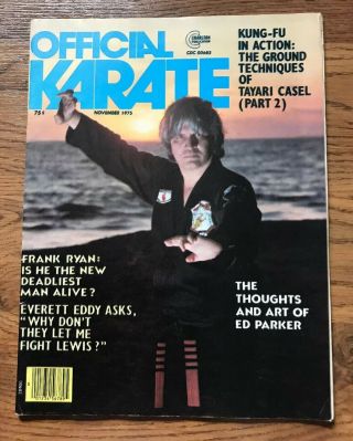 Official Karate 1975 Ed Parker Kenpo Karaté Martial Art Very Rare