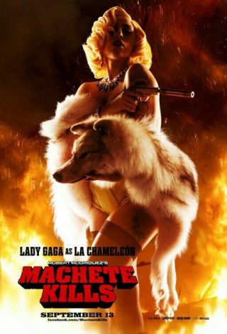 Rare Lady Gaga 27x40 Studio Issued Ds Theater Poster Tarantino Machete